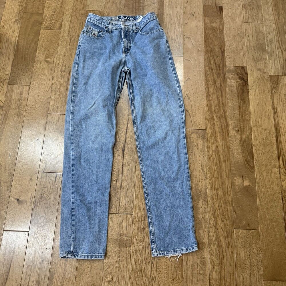 Vintage Cruel Girl Jeans Women Straight Leg Blue Denim Y2k Pants 30x33